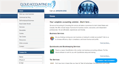 Desktop Screenshot of cloudaccinc.com
